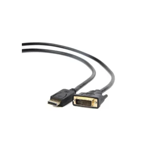 CABLU video GEMBIRD, adaptor DisplayPort (T) la DVI-D DL (T), 1.8m, rezolutie maxima Full HD (1920 x 1080) la 60Hz, negru, "CC-D Popular