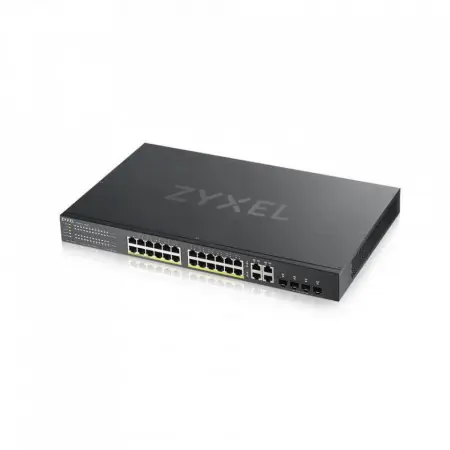Switch ZYXEL GS1920-24HPV2, 24 porturi Gigabit Smart-Managed PoE, Montare in rack - GS192024HPV2-EU010 Preferatul clienților