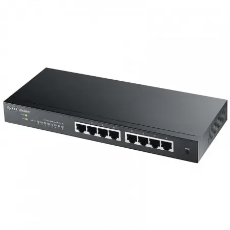Switch ZyXEL Gigabit Web Smart GS1900-8, 8-Port x 10/100/1000 Mbps, IPv6 - GS1900-8-EU0101F Promoție