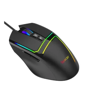 MOUSE Spacer - gaming, gaming, cu fir, USB, optic, 12.000 dpi, butoane/scroll 6/1, iluminare RGB, negru, "SPGM-ALIEN-PRO" (inclu Vezi acum