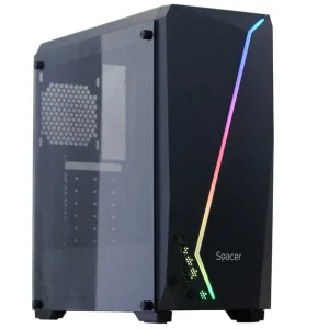 Case miditower atx w/o psu/spcs-gc-flash spacer Retur ușor