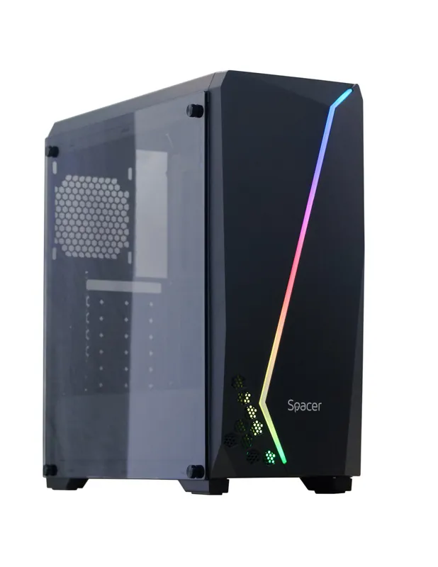 Case miditower atx w/o psu/spcs-gc-flash spacer Retur ușor