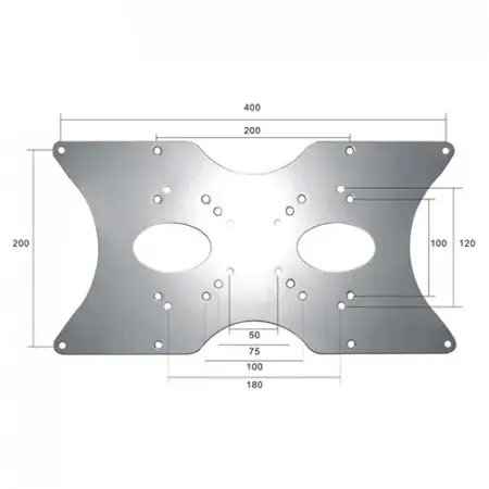 Adaptor VESA Neomounts by Newstar FPMA-VESA400, 400x200mm, suporta pana la 35kg, argintiu Doar azi