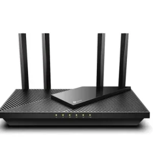 TP-Link Wireless Router, ARCHER AX55 ;WI-FI 6 ,dual band AX3000 5 GHz: 2402 Mbps (802.11ax), 2.4 GHz: 574 Mbps(802.11ax), Standard and Protocol: IEEE 802.11ax/ac/n/a 5 GHz, IEEE 802.11ax/n/b/g 2.4 GHz4 x Antene Externe fixe, 1× Port WAN/LAN Gigabit, 4× Noutate
