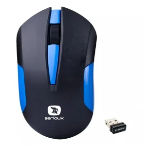 Chilipir Mouse Serioux wireless, Drago 300, 1000dpi, albastru, baterie AA inclusa, receptor nano, blister, USB