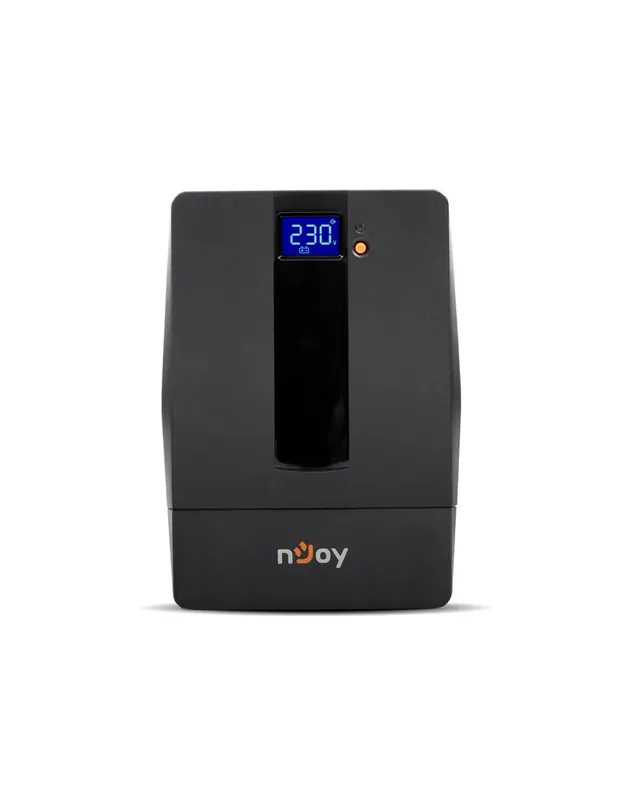 Ultima șansă UPS nJoy Horus Plus 1000, 1000VA/600W, Afisaj LCD cu ecran tactil, 4 Prize Schuko cu Protectie, Repornire Automata, RJ11 protect