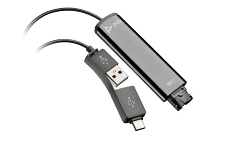Cel mai bun preț Poly DA75 USB to QD Black Adapter TAA