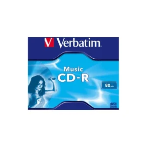 CD-R VERBATIM700MB, 80min, viteza 16x, set 10 buc, carcasa, "MUSIC" "43365" Cumpără online