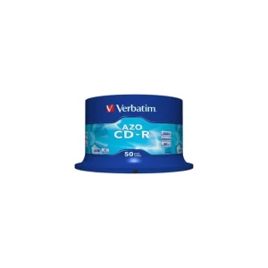 CD-R VERBATIM700MB, 80min, viteza 52x,50 buc, spindle, "AZO Crystal " "43343" Ofertă de sezon