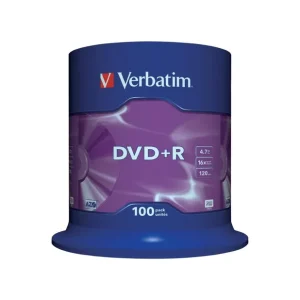 DVD+R VERBATIM4.7GB, 120min, viteza 16x, 100 buc, Single Layer, spindle, "Matt Silver" "43551" Livrare gratuită