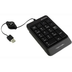 TASTATURA numerica A4TECH Fstyler, 18 taste, USB, 70cm retractabil, compact design, grey, "FK-13-GR" (include TV 0.75 lei) Calitate înaltă