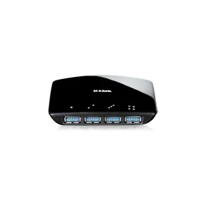 Mai ieftin HUB extern D-LINK, porturi USB: USB 3.0 x 4, conectare prin USB 3.0, alimentare retea 220 V, negru, "DUB-1340" (include timbru v