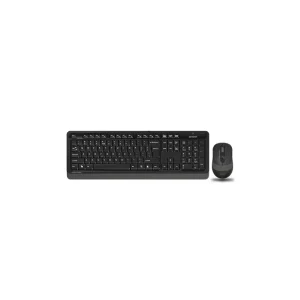 Kit TASTATURA si Mouse A4TECH, "Fstyler FG10+FGK10", wireless, 104 taste format standard, mouse 2000dpi, 4/1 butoane, negru &amp Ofertă limitată
