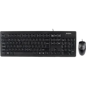 Kit TASTATURA si Mouse A4TECH, "KRS-83+OP-720", cu fir, 104 taste format standard, mouse 1000dpi, 3/1 butoane, negru, "KRS-8372- Livrare gratuită