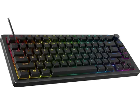 Preferatul clienților Tastatura gaming mecanica HyperX Alloy Rise, iluminare RGB (16,777,216 culori), Hyperx linear switch, 100% anti-ghosting, layout US, negru