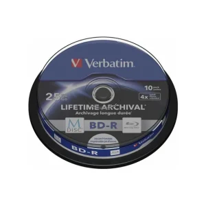 BD-R VERBATIM25GB, viteza 4x, 10 buc, spindle, printabil, "MDISC Lifetime Archival" "43825" Ofertă