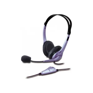 CASTI Genius, "HS-04S", cu fir, standard, utilizare multimedia, call center, microfon pe brat, conectare prin Jack 3.5 mm, negru Preț promoțional