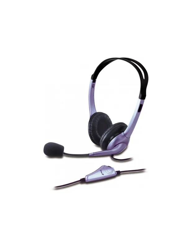CASTI Genius, "HS-04S", cu fir, standard, utilizare multimedia, call center, microfon pe brat, conectare prin Jack 3.5 mm, negru Preț promoțional