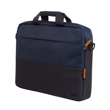 Ultima șansă Geanta laptop Trust Lisboa, pentru laptopuri cu diagonala pana in 15.6",2 compartimente, material POM, RPET Polyester, RPET, volum 2.1 L, albastru