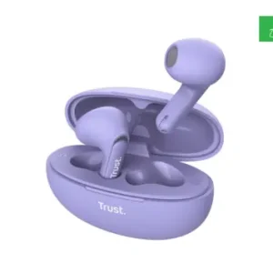 Cumpără online Casti Trust Yavi wireless, TWS, bluetooth, interfata USB-C, frecventa de raspuns 20 Hz - 20.000 Hz, violet