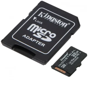Livrare gratuită Kingston 32GB microSDHC Industrial C10 A1 pSLC Card + SD Adapter, "SDCIT2/32GB" (include TV 0.03 lei)