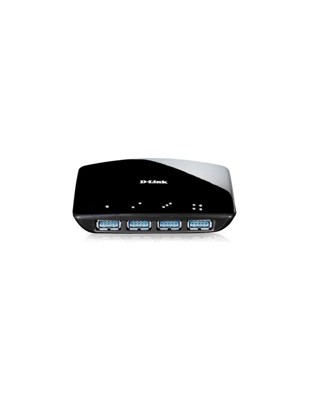 Super ofertă HUB extern D-LINK, porturi USB: USB 3.0 x 4, conectare prin USB 3.0, alimentare retea 220 V, negru, "DUB-1340" (include TV 0.8le