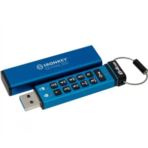 Bestseller USB Flash Drive Kingston 64GB IronKey Keypad 200, USB 3.2 Gen1, FIPS 140-3 Lvl 3 (Pending) AES-256