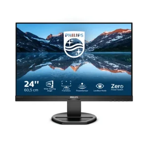 Monitor PHILIPS 24.1 inch, home, office, IPS, Full HD (1920 x 1080), Wide, 300 cd/mp, 4 ms, Negru Retur ușor