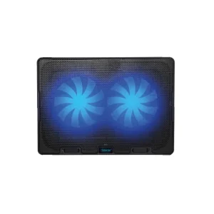 Stand/Cooler notebook Spacer Gaming 2F, pana la 17.3 inch, 2 ventilatoare 140mm, iluminare LED Premium