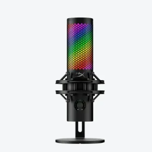 Reducere specială Microfon gaming HyperX QuadCast 2 S pentru Streamers/Content Creators, cardioid, USB-C, 32-bit bit depth, 192kHz sampling rate, 100+ LED-uri aRGB, PC Win11, Mac, Steam Deck, negru