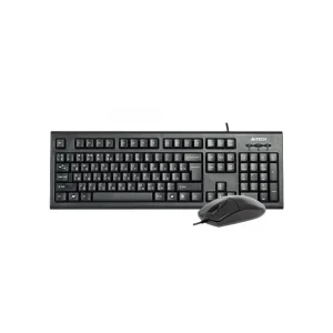 Discount Kit tastatura + mouse A4tech KR-8520D, cu fir, negru