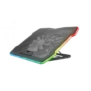 Stand racire Laptop Trust GXT 1126 Aura Multicolour-illuminated, negru Premium