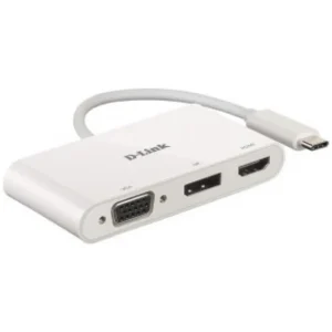 D-Link DUB-V310 3-in-1 USB-C Hub with HDMI, VGA and DisplayPort DUB-V310 ,1* USB-C connector , 1* HDMI Port, 1* VGA, 1* DisplayP Ofertă