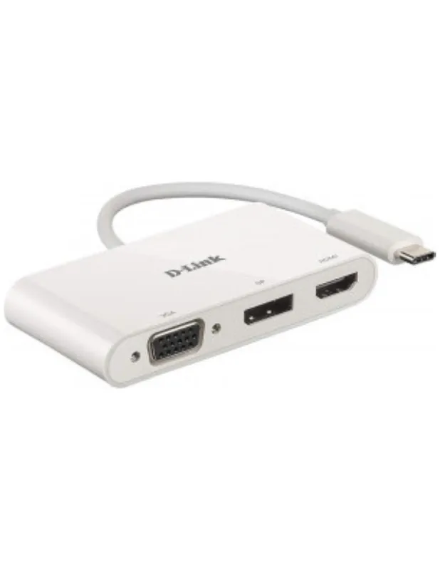 D-Link DUB-V310 3-in-1 USB-C Hub with HDMI, VGA and DisplayPort DUB-V310 ,1* USB-C connector , 1* HDMI Port, 1* VGA, 1* DisplayP Ofertă