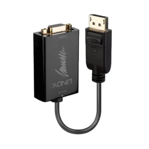 Noutate Adaptor Activ Lindy LY-41006, DisplayPort to VGA, negru