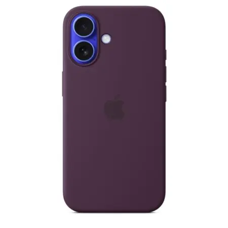 Noutate iPhone 16 Silicone Case with MagSafe - Plum