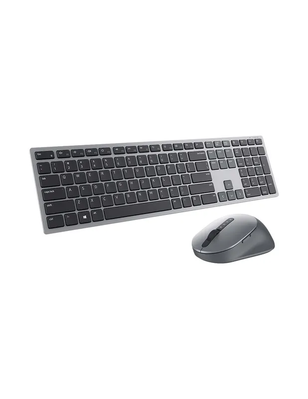Livrare expres Kit Wireless Multi Device Mouse + Tastatura Dell Premier KM7321W, USB Dongle, Bluetooth, Layout INT, Gri