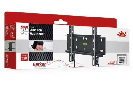 Livrare rapidă Suport TV de perete, Barkan E20.B, Fix, 26"- 39", VESA 200 x 200 mm, suporta pana la 40kg, negru
