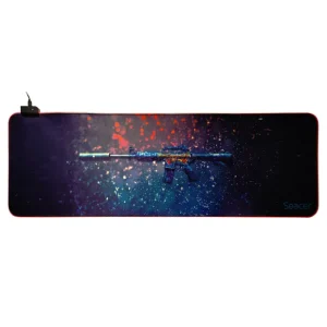 MousePAD RGB SPACER gaming, cauciuc si material textil, 900 x 300 x 3 mm, 1.8 m lungime cablu, imagine "SP-PAD-GAME-RGB-PICT" (i Vezi acum