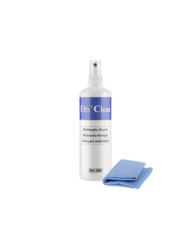 Disponibil imediat Set curatare monitoare TFT/LCD/notebook (spray 250ml, + laveta microfiber 40 x 40cm), ELIX Clean