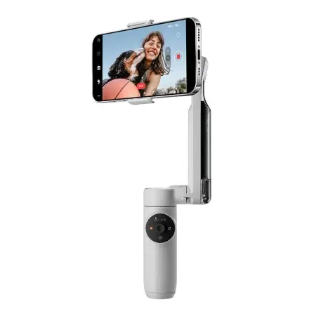 Plată sigură Insta360 Flow Stabilizer, lungime selfie stick incorporat 215mm, dimensiune trepied incorporat 80mm, alb