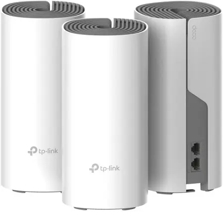 Retur gratuit TP-Link Sistem Mesh Wi-Fi pentru întreaga casă AC1200, DECO E4(3-PACK);2 10/100Mbps WAN/LAN Ports, 1 Power Port, SDRAM: 128 MB, Flash:16 MB, 2 internal dual-band antennas per Deco unit, Standarde Wireless:IEEE 802.11 ac/n/a 5 GHz, IEEE 802.11 b/g/n 2.4