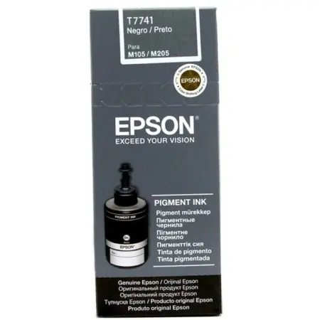 Reducere Cartus cerneala Epson T7741, capacitate 140ml / 10000 pagini, pentru echipamente CISS monocrom M100/M105/M200