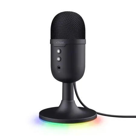 Cumpără online Microfon Trust cu fir GXT 234 Yunix, frecventa raspuns 100 Hz - 16.000 Hz, cardioid, senzitivitae 32 dB, negru