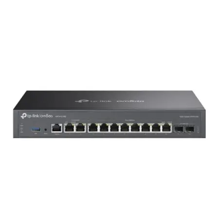 TP LINK Omada 5-Port 2.5G Multi-Gigabit Router, Standarde si Protocoale: IEEE 802.3, IEEE802.3u, IEEE802.3ab, IEEE802.3z, IEEE 802.3x, IEEE802.1q, Interfata: 2x 2.5G RJ45 2x Gigabit SFP 8x Gigabit RJ45 1x RJ45 Console Port 1x USB3.0 Port Ofertă limitată
