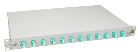 Splicebox, 4 fibre,LC,50/125?m OM3, culisant,19",1UV , ECO Cumpără online