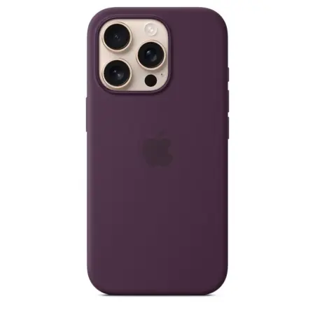Lichidare de stoc iPhone 16 Pro Silicone Case with MagSafe - Plum
