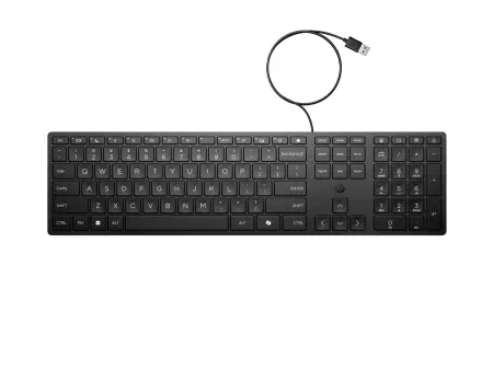 HP Keyboard 320K Wired, Culoare: Negru, Dimensiuni: 426,2 x 110,9 x 16,7 mm, Greutate: 0,45 kg, Garantie 1 an Reducere de preț