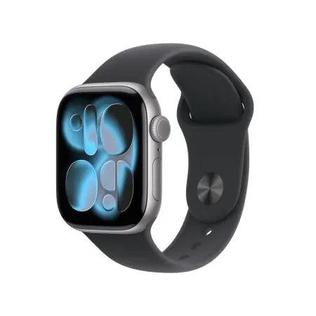 Reducere specială Apple Watch Series 11 GPS 42mm Space Grey Aluminium Case with Black Sport Band - S/M
