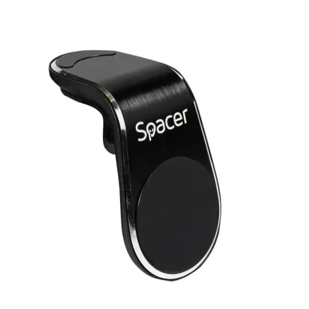 Ultima șansă Suport auto Spacer pentru smartPhone, fixare in grilaj bord, prindere magnetica telefon 360 grade, negru
